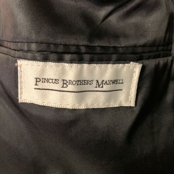Pincus Brothers Black Maxwell 100% Camel Hair Sport Coat Jacket Size 44R - Picture 7 of 14